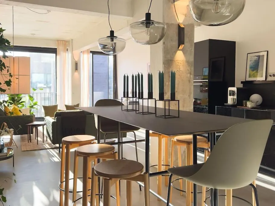 Stunning Industrial-Style Loft By The Canals Copenhagen Denmark